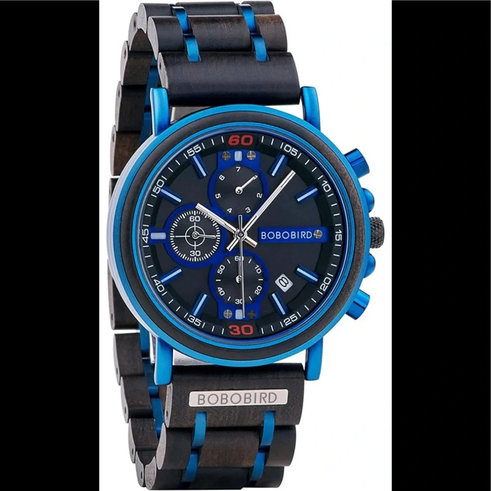 Men’s Luxury Real Wooden Watch (BRAND NEW) - Picture 1 of 7